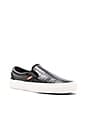 view 2 of 6 Classic Croc Leather Slip On Sneaker in Black