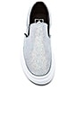 view 4 of 6 Classic Slip On Matte Iridescent Sneaker in Silver