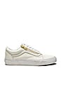 view 1 of 6 Old School Zip Sneaker in True White & Gold