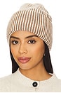 view 1 of 3 Dionne Plated Beanie in Cocoa Dust