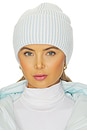 view 1 of 3 Dionne Plated Beanie in Mist Blue