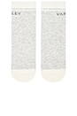 view 4 of 4 Grayson Half Crew Grip Sock in Light Grey Marl
