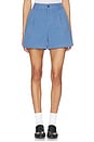 view 1 of 6 SHORT PLISSÉ JORDEN in Bijou Blue