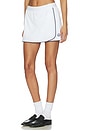 view 3 of 6 Anaya Mid Rise Skort in White