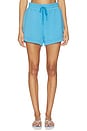view 1 of 6 SHORT TAILLE HAUTE OLLIE in Azure Blue