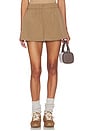 view 1 of 6 Nila Mid Rise Short in Taupe Stone