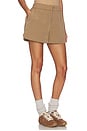 view 2 of 6 Nila Mid Rise Short in Taupe Stone