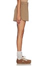 view 3 of 6 Nila Mid Rise Short in Taupe Stone