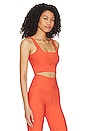 view 2 of 4 Rib Ryan Sports Bra in Orange Rust