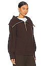 view 2 of 4 Vine Half Zip Pullover in Coffee Bean