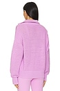 view 3 of 4 Tara Half Zip Sweater in Smoky Grape