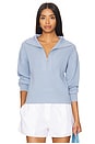 view 1 of 4 Janie Half Zip Knit Sweater in Ashley Blue