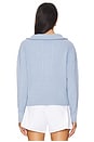 view 3 of 4 Janie Half Zip Knit Sweater in Ashley Blue