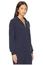 view 2 of 4 Hawley Half Zip Sweatshirt in Blue Nights