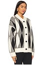 view 2 of 4 Nancy Jacquard Knit Cardigan in Whitecap Grey
