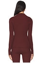 view 4 of 5 Wilshire Mock Neck Knit Top in Red Chocolate