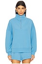 view 2 of 5 Hawley Half Zip Sweatshirt in Azure Blue