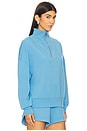 view 3 of 5 Hawley Half Zip Sweatshirt in Azure Blue