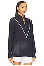 view 2 of 4 Calva Half Zip Knit Pullover in Navy