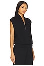 view 2 of 4 Loretta Half Zip Vest in Black