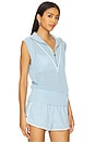 view 2 of 4 Allena Half Zip Vest in Airy Blue