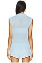 view 3 of 4 Allena Half Zip Vest in Airy Blue