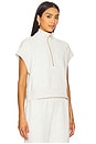 view 2 of 4 Kelly Half Zip Sweatshirt in Ivory Marl