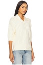 view 2 of 4 Arney Half Zip Polo in Egret
