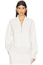 view 1 of 4 Sally Half Zip Sweatshirt in Ivory Marl