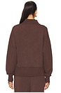 view 3 of 4 Sally Half Zip Sweatshirt in Coffee Bean Marl