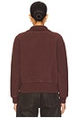 view 4 of 5 Roselle Half Zip Fleece in Deep Mahogany