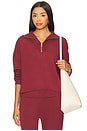 view 1 of 4 Hawley Half Zip Sweatshirt in New Maroon