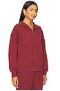 view 2 of 4 Hawley Half Zip Sweatshirt in New Maroon