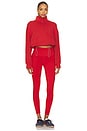 view 4 of 4 Sian Cropped Half Zip Midlayer in Lava Falls
