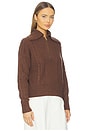 view 2 of 4 Camello Relaxed Cable Half Zip Sweater in Carob