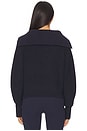 view 3 of 4 Maura Half Zip Rib Knit in Navy