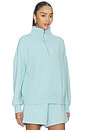 view 2 of 4 Hawley Half Zip Sweater in Porcelain Blue