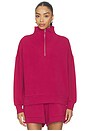 view 1 of 4 Hawley Half Zip Sweater in Rich Raspberry