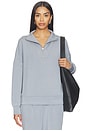 view 1 of 4 Hawley Half Zip Sweat in Wind Blue