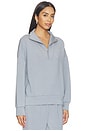 view 2 of 4 Hawley Half Zip Sweat in Wind Blue