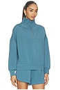 view 3 of 5 Hawley Half Zip Sweatshirt in Mallard Blue