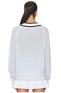 view 3 of 4 Maurice V-neck Sweater in Xenon Blue