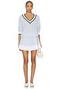 view 4 of 4 Maurice V-neck Sweater in Xenon Blue