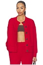 view 1 of 5 Olwen Button Front Sweater in Red Marl