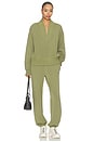 view 5 of 4 Sally Half Zip Sweat in Loden Green