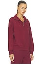 view 4 of 5 Hawley Half Zip Sweat in New Maroon