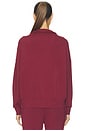 view 5 of 5 Hawley Half Zip Sweat in New Maroon