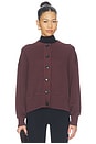 view 1 of 5 Olwen Button Front Sweater in Deep Mahogany