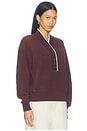 view 2 of 4 Brenna Button Neck Fleece in Coffee Bean
