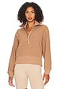 view 1 of 4 Roselle Half Zip Sweatshirt in Chanterelle